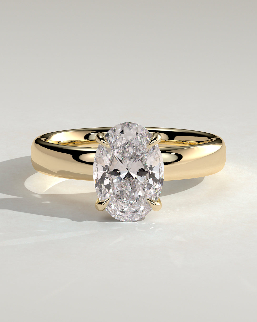 oval hidden halo engagement ring