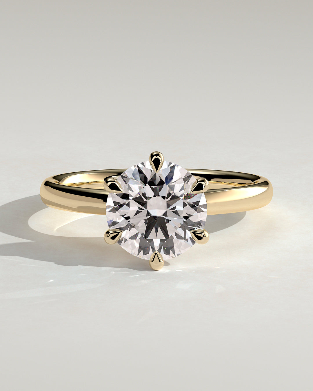 2.5ct Round Solitaire E/VSS1 Cathedral Set Engagement Ring