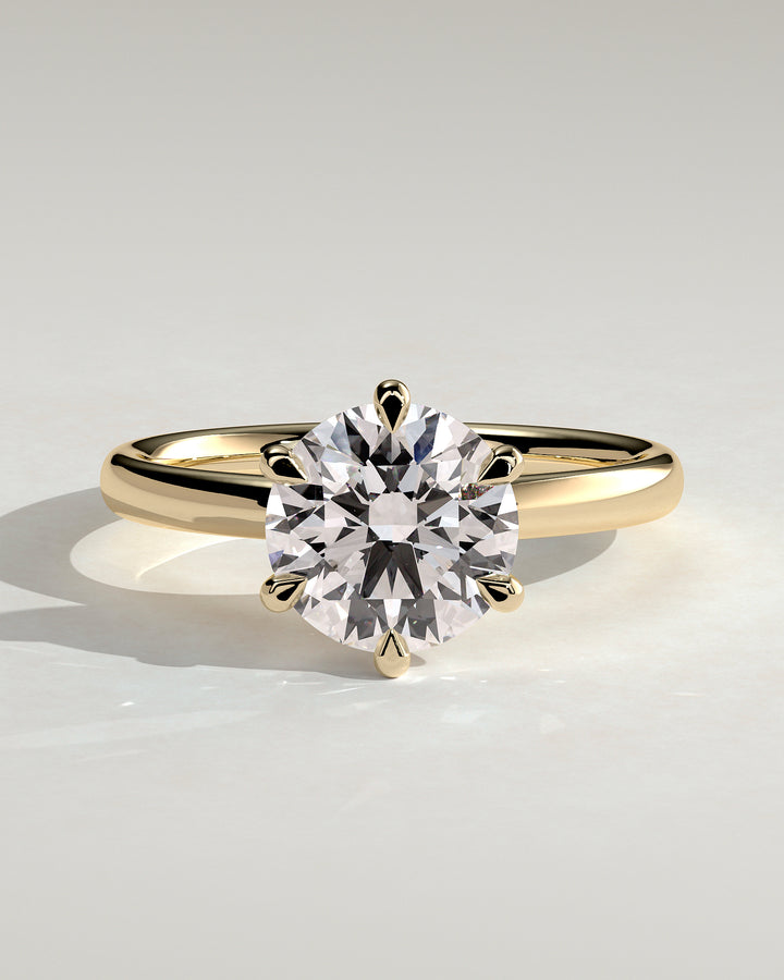 2.5ct Round Solitaire E/VSS1 Cathedral Set Engagement Ring