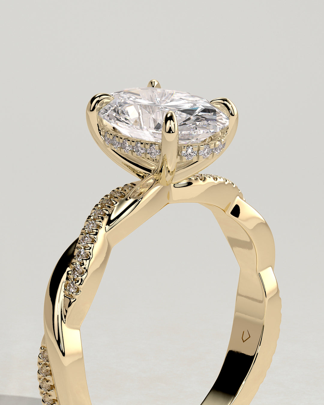 2.5ct oval engagement ring