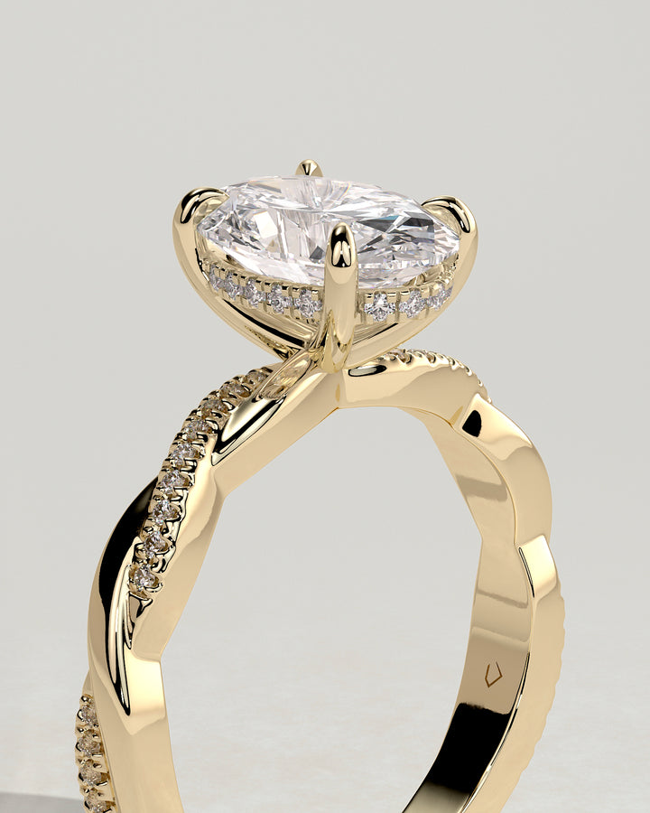2.5ct oval engagement ring