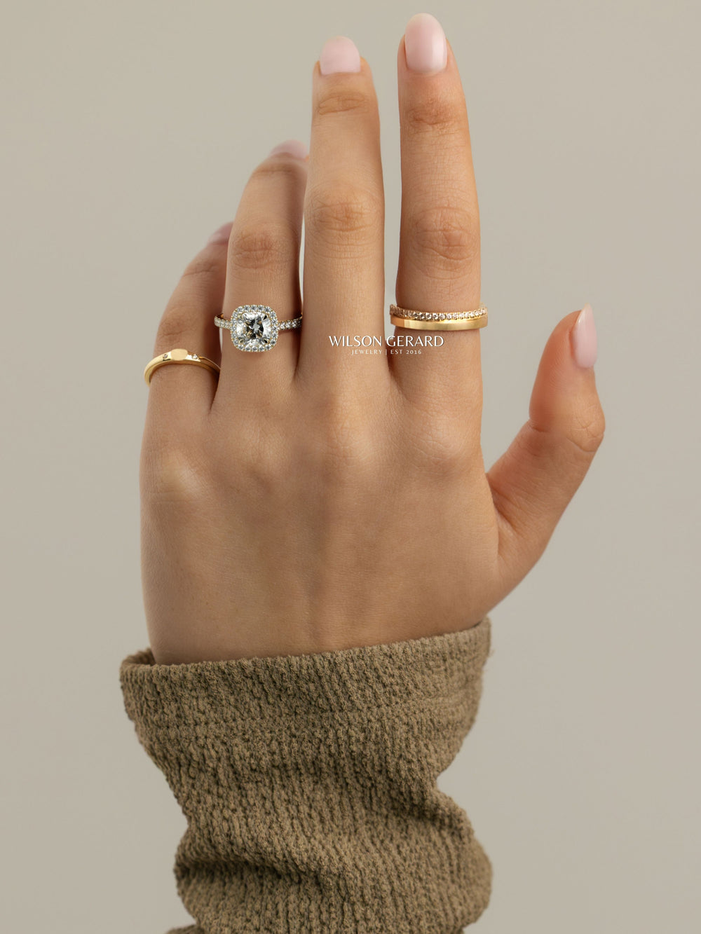 2CT Cushion Diamond Ring