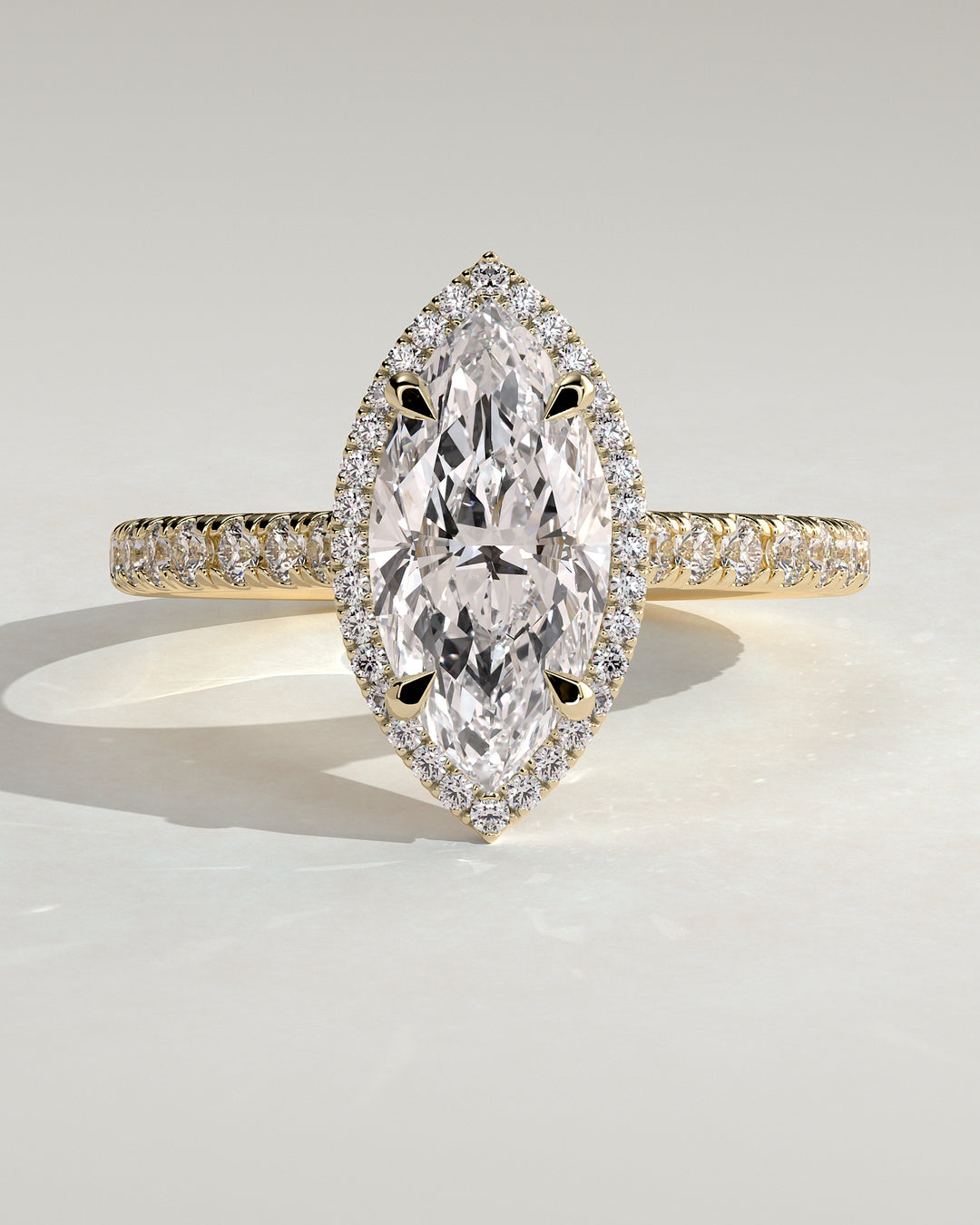 2CT Marquise Diamond Engagement Ring