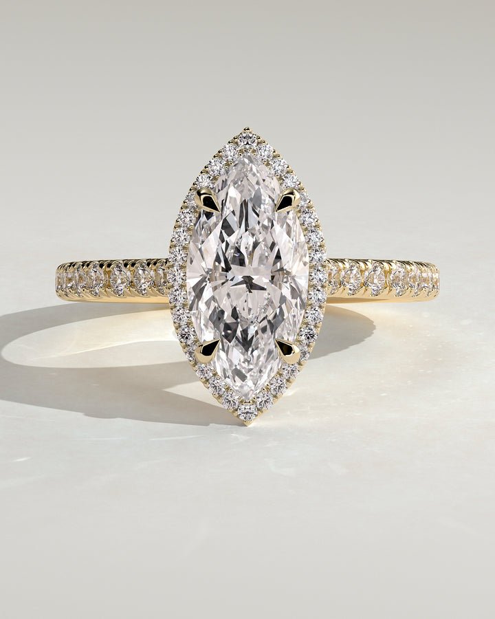 2CT Marquise Diamond Engagement Ring
