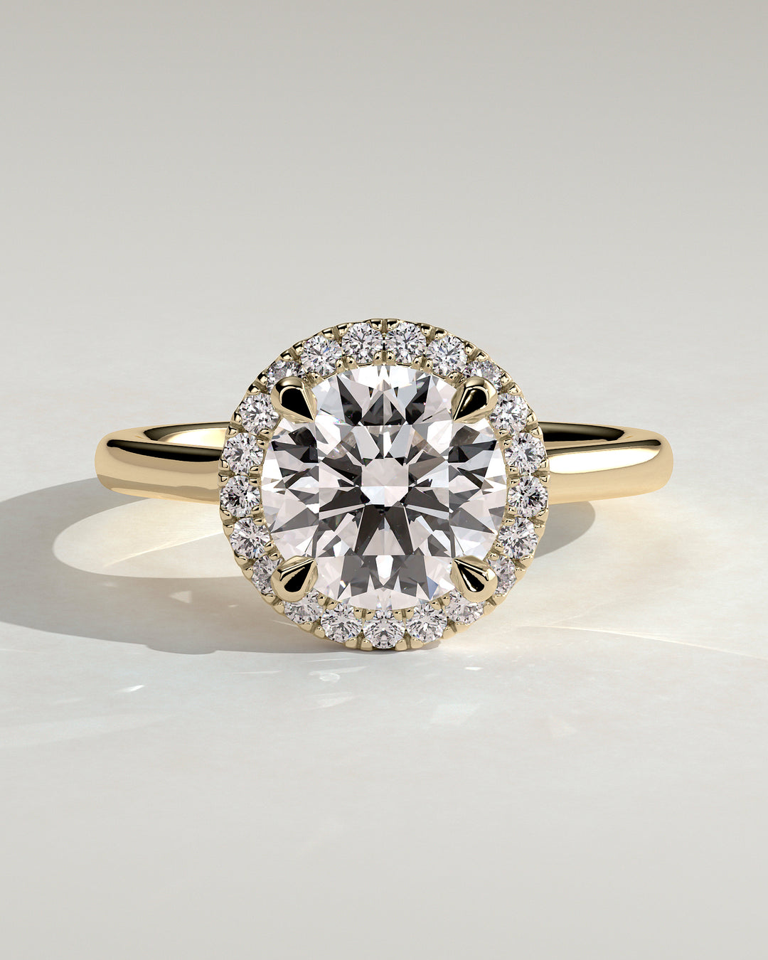 2CT Round Diamond Engagement Ring
