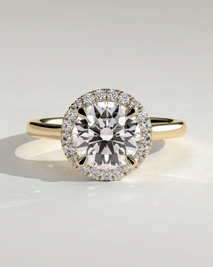 2CT Round Diamond Engagement Ring
