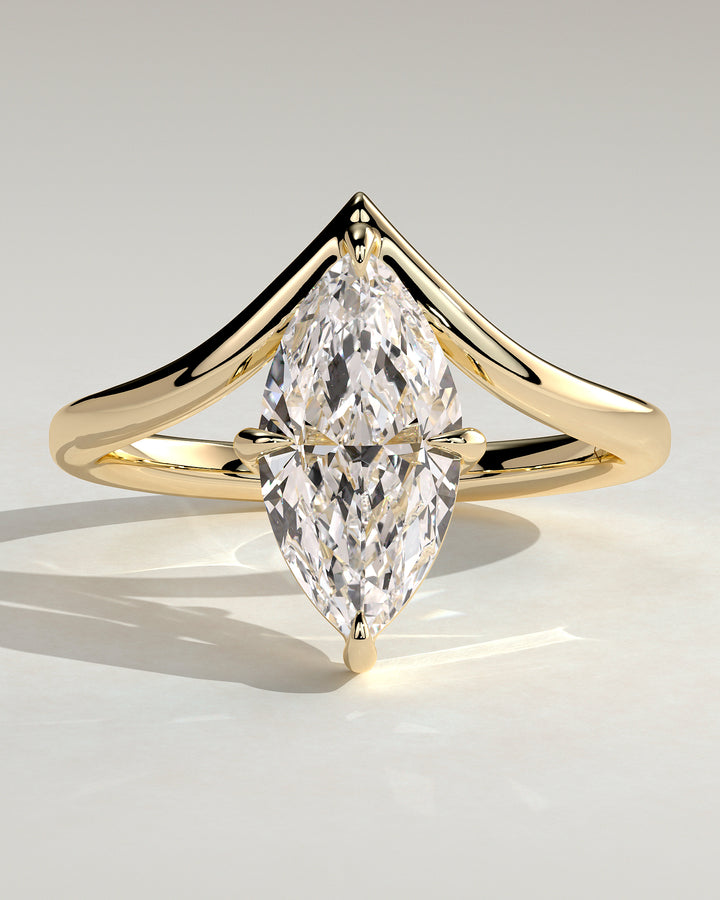 2Ct Marquise Solitaire Engagement Ring