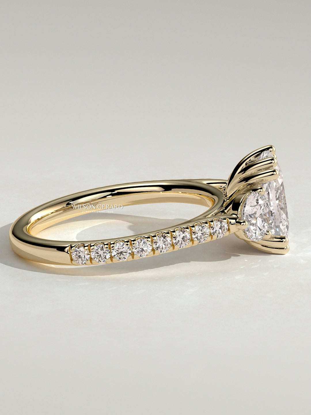 2 Caret cushion diamond ring