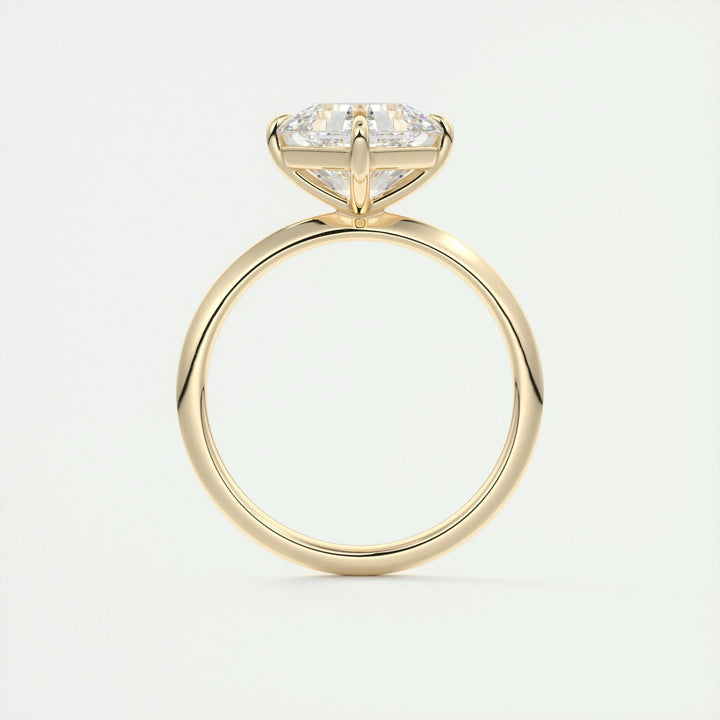 2ct Asscher F- VS1 Lag Grown Diamond Solitaire Engagement Ring