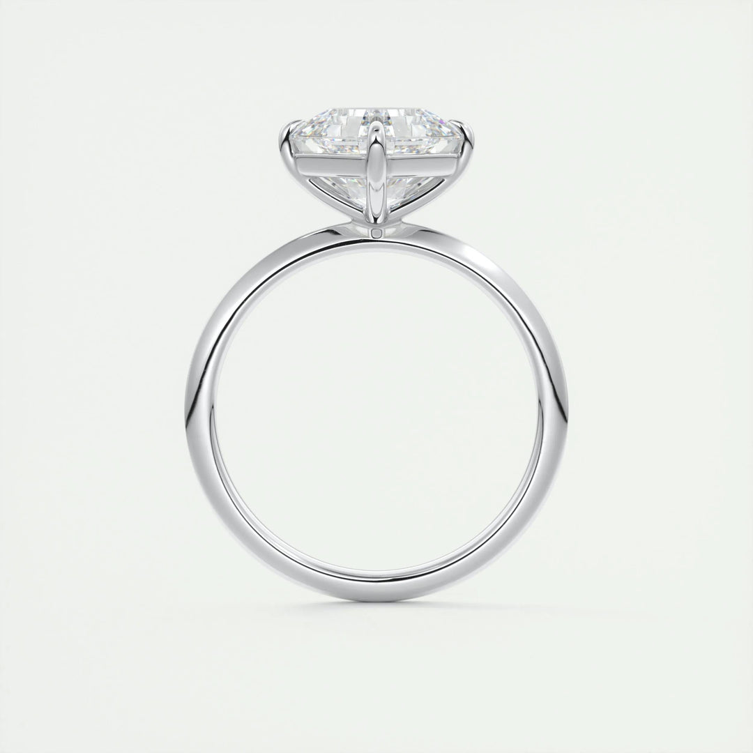 2ct Asscher F- VS1 Lag Grown Diamond Solitaire Engagement Ring