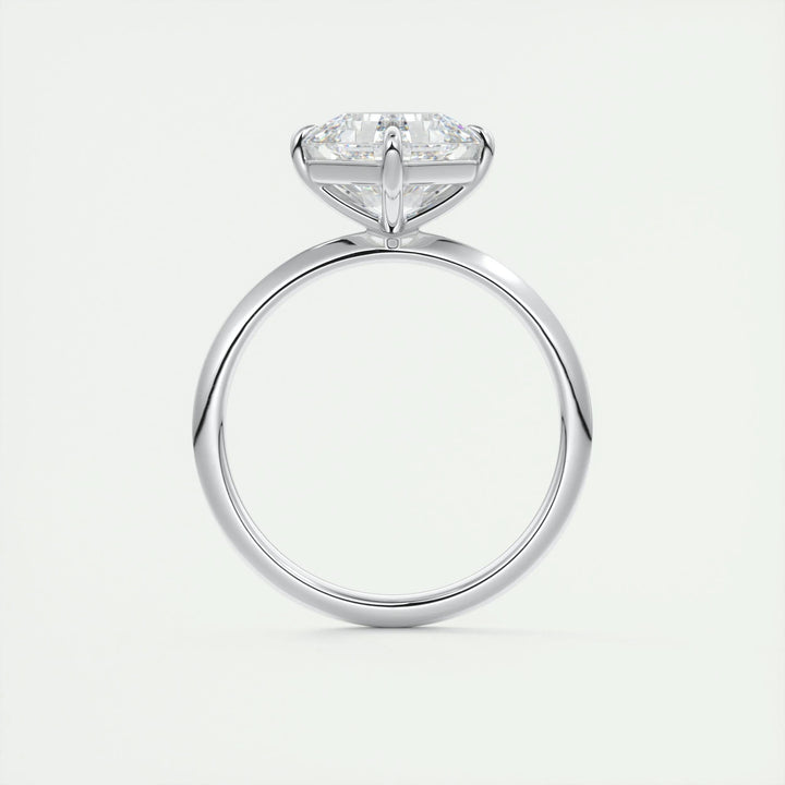 2ct Asscher F- VS1 Lag Grown Diamond Solitaire Engagement Ring