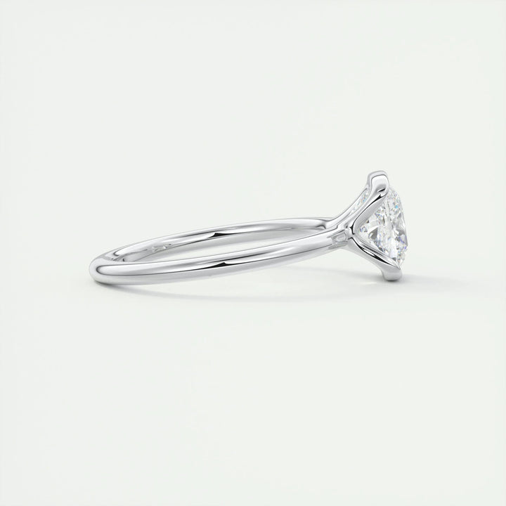 2ct Cushion Cut F- VS1 Lab Grown Diamond Solitaire Engagement Ring