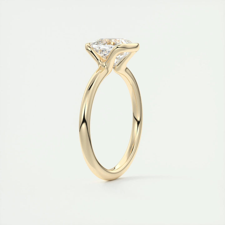 2ct Cushion Cut F- VS1 Lab Grown Diamond Solitaire Engagement Ring