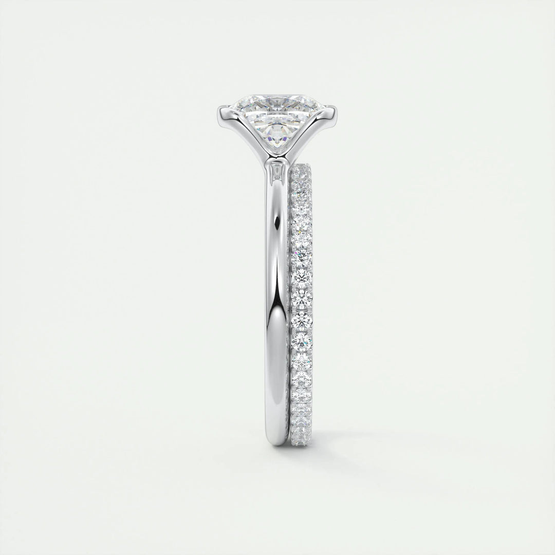 2ct Cushion Cut F- VS1 Lab Grown Diamond Solitaire Engagement Ring