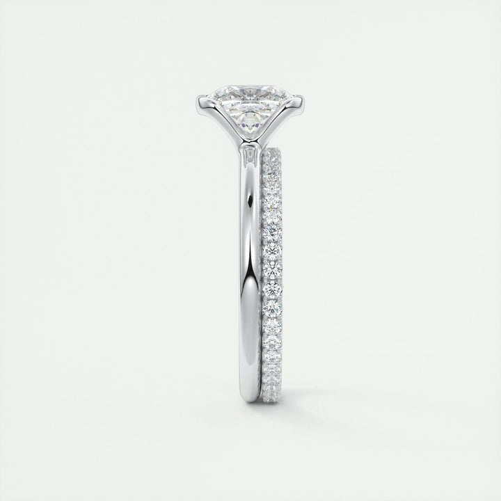 2ct Cushion Cut F- VS1 Lab Grown Diamond Solitaire Engagement Ring