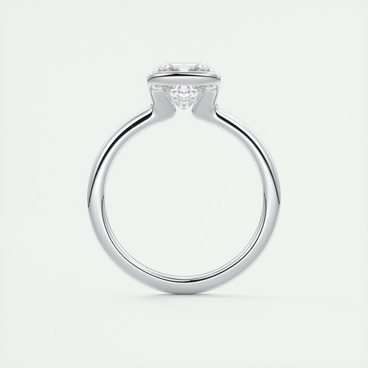2ct Cushion Cut F- VS1 Lab Grown Diamond Solitaire Engagement Ring