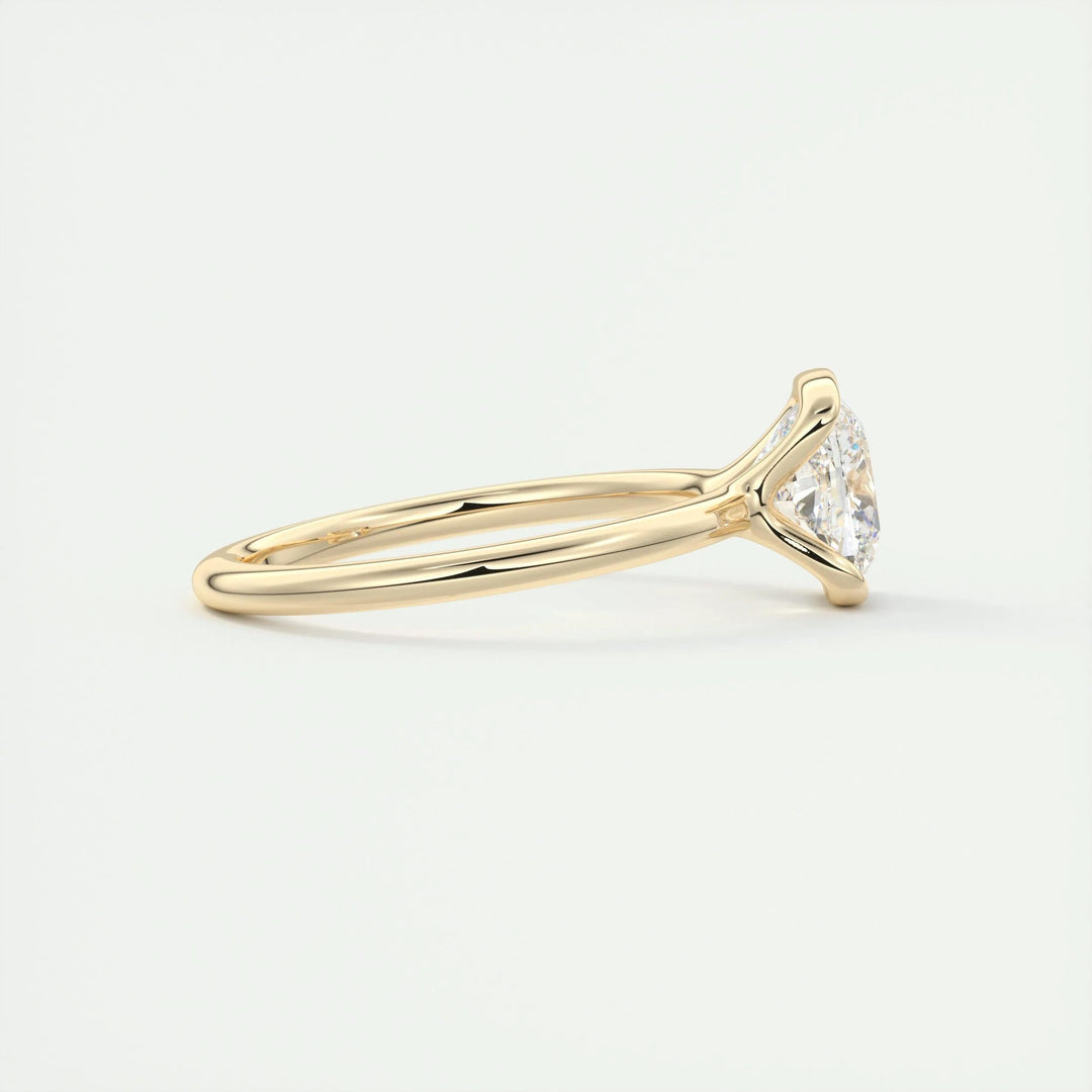 2ct Cushion Cut F- VS1 Lab Grown Diamond Solitaire Engagement Ring