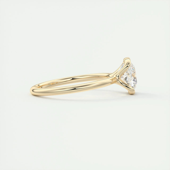 2ct Cushion Cut F- VS1 Lab Grown Diamond Solitaire Engagement Ring