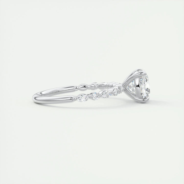 2ct Cushion F- VS1 Lab Grown Diamond Engagement Ring