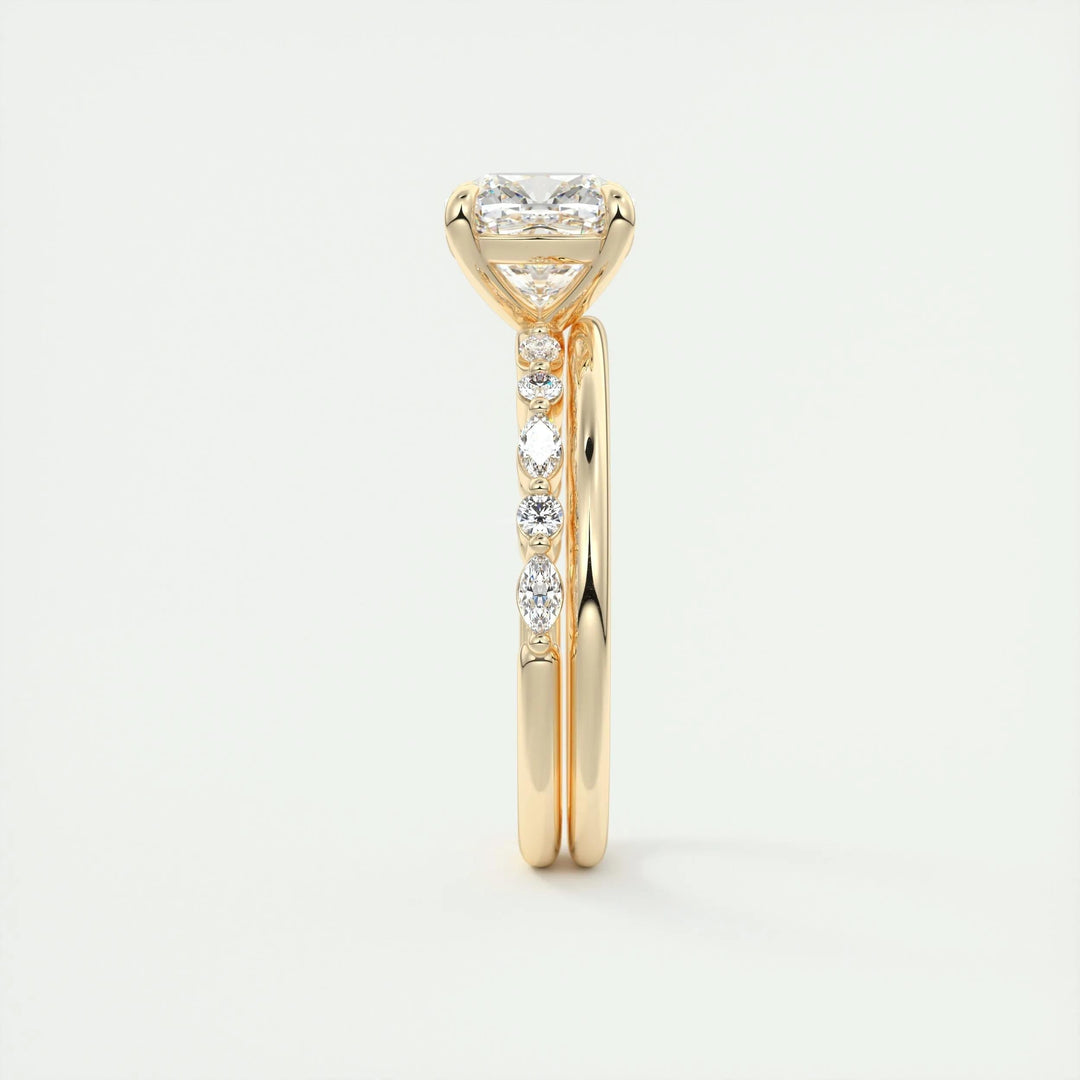 2ct Cushion F- VS1 Lab Grown Diamond Engagement Ring
