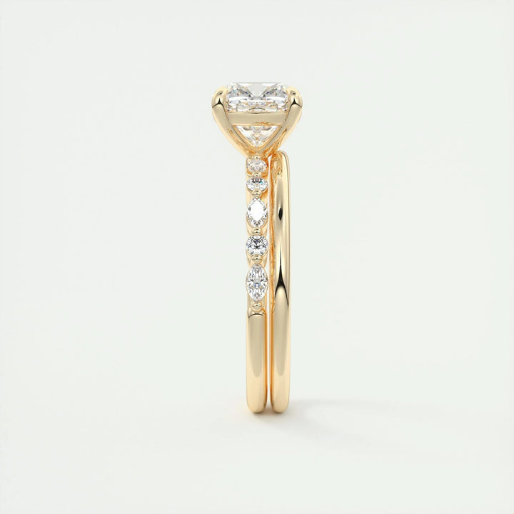 2ct Cushion F- VS1 Lab Grown Diamond Engagement Ring
