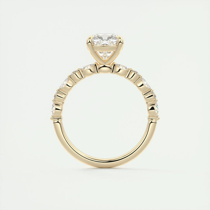 2ct Cushion F- VS1 Lab Grown Diamond Engagement Ring