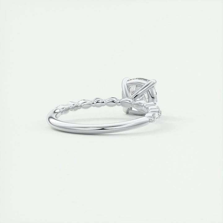 2ct Cushion F- VS1 Lab Grown Diamond Engagement Ring
