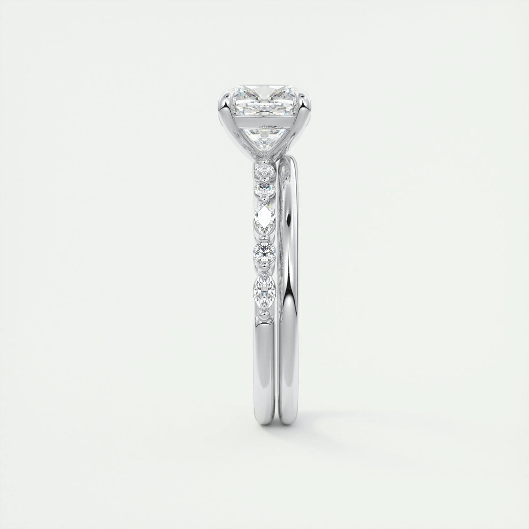 2ct Cushion F- VS1 Lab Grown Diamond Engagement Ring