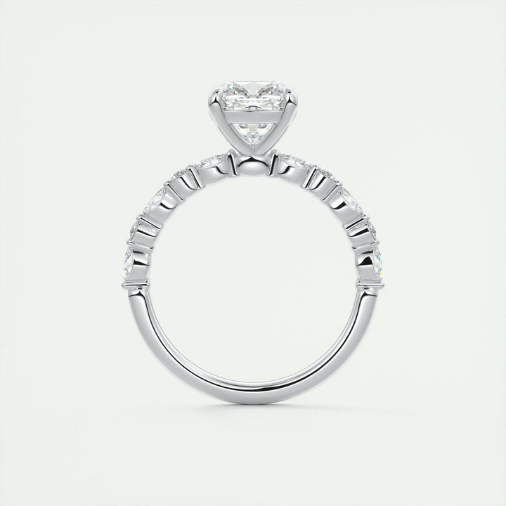 2ct Cushion F- VS1 Lab Grown Diamond Engagement Ring