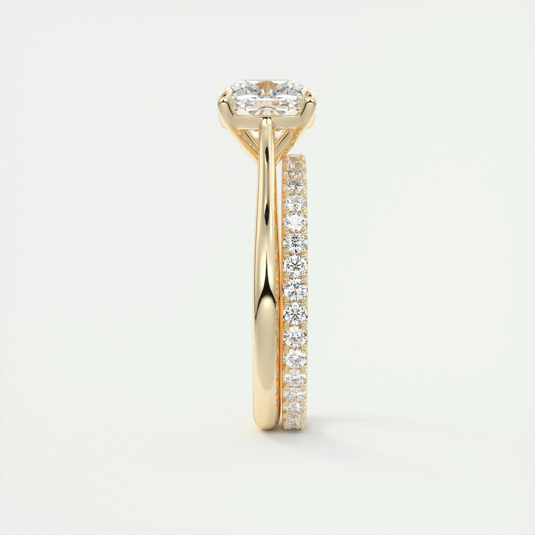 2ct Cushion F- VS1 Lab Grown Diamond Solitaire Engagement Ring