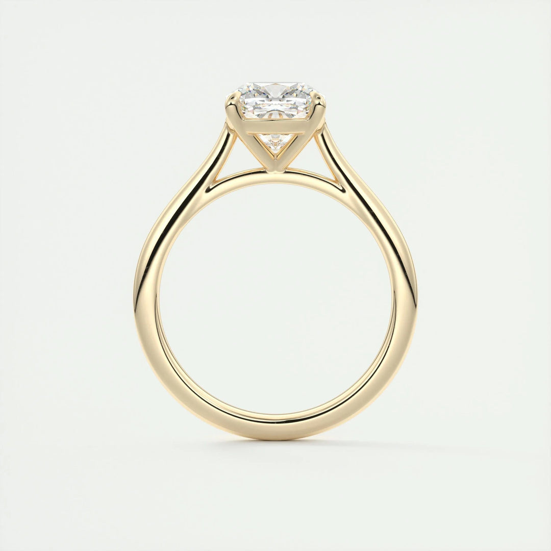2ct Cushion F- VS1 Lab Grown Diamond Solitaire Engagement Ring