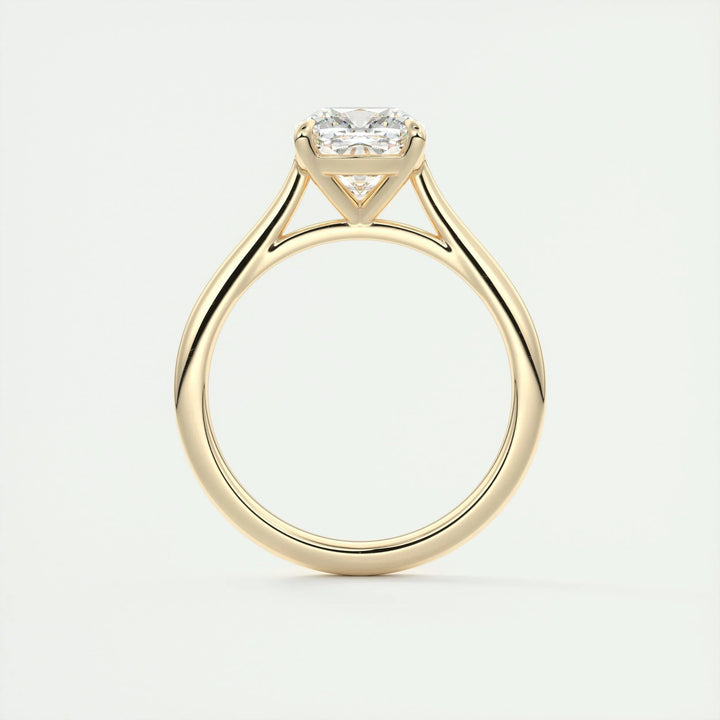 2ct Cushion F- VS1 Lab Grown Diamond Solitaire Engagement Ring