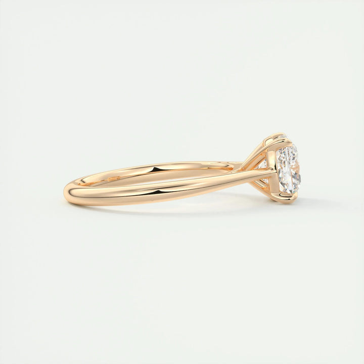 2ct Cushion F- VS1 Lab Grown Diamond Solitaire Engagement Ring