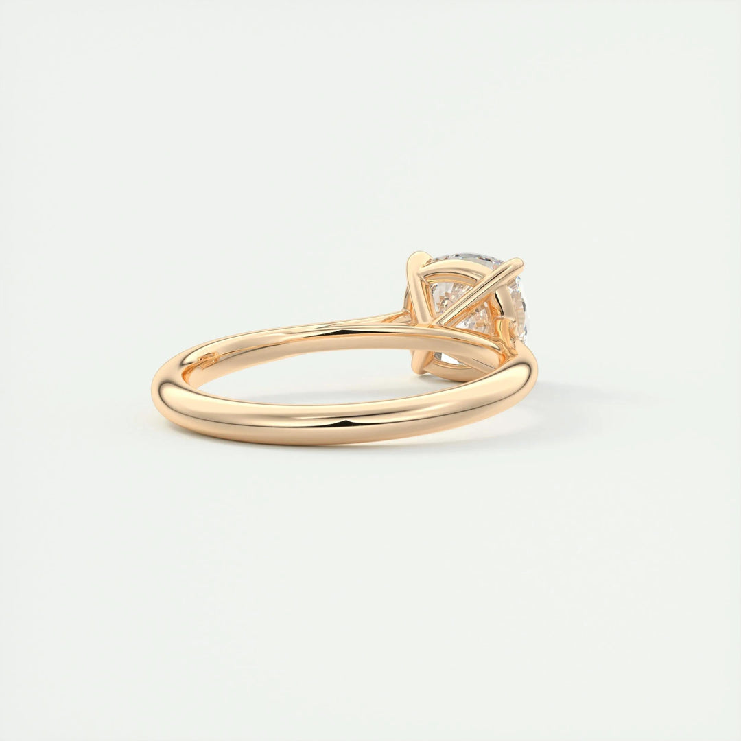 2ct Cushion F- VS1 Lab Grown Diamond Solitaire Engagement Ring
