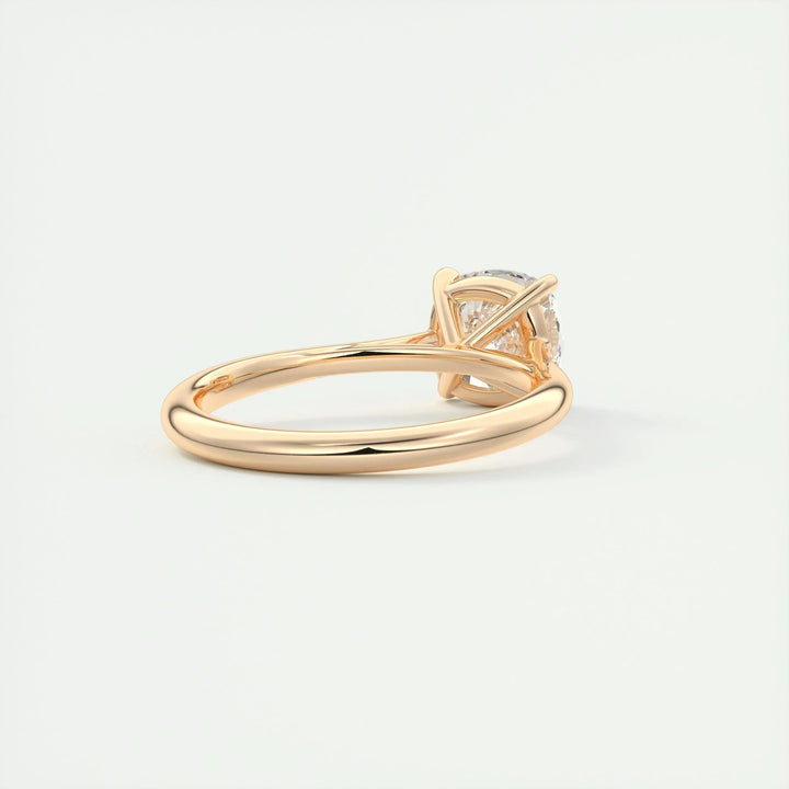 2ct Cushion F- VS1 Lab Grown Diamond Solitaire Engagement Ring