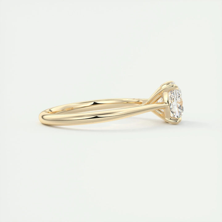 2ct Cushion F- VS1 Lab Grown Diamond Solitaire Engagement Ring