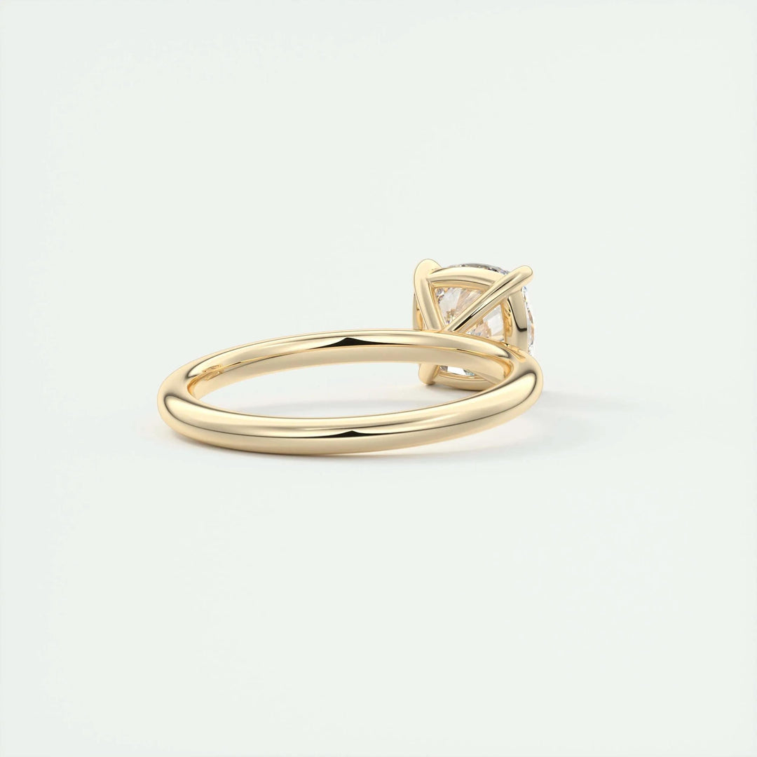 2ct Cushion F- VS1 Lag Grown Diamond Solitaire Engagement Ring