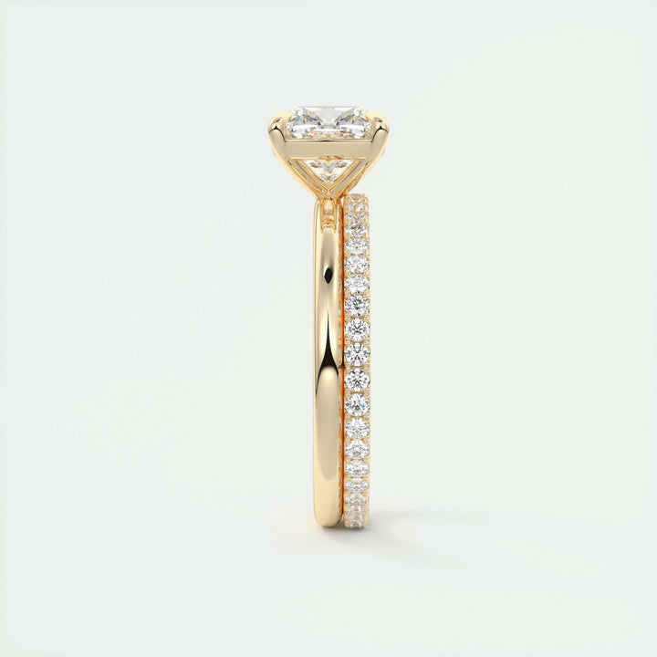 2ct Cushion F- VS1 Lag Grown Diamond Solitaire Engagement Ring