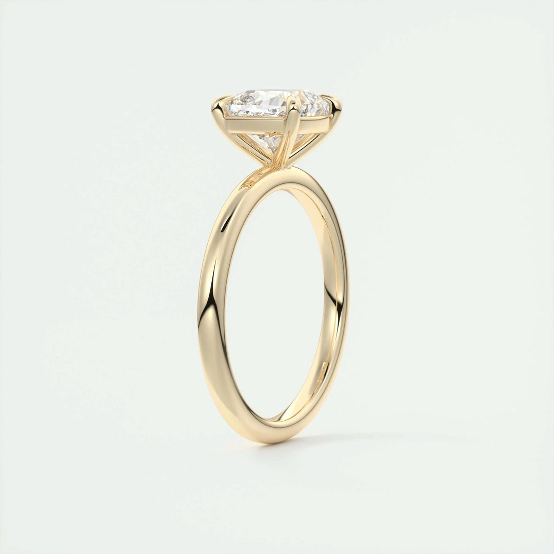 2ct Cushion F- VS1 Lag Grown Diamond Solitaire Engagement Ring