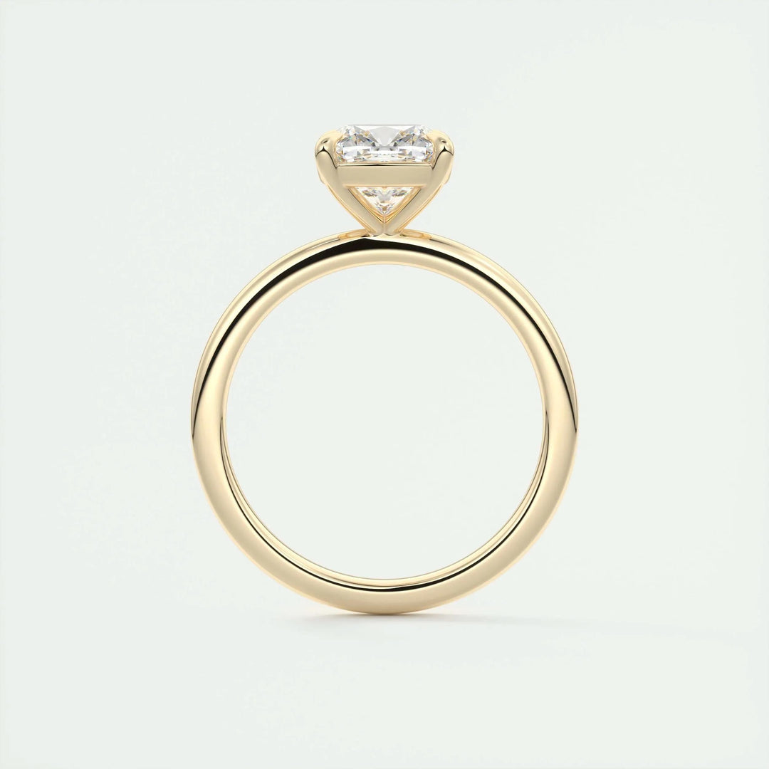 2ct Cushion F- VS1 Lag Grown Diamond Solitaire Engagement Ring