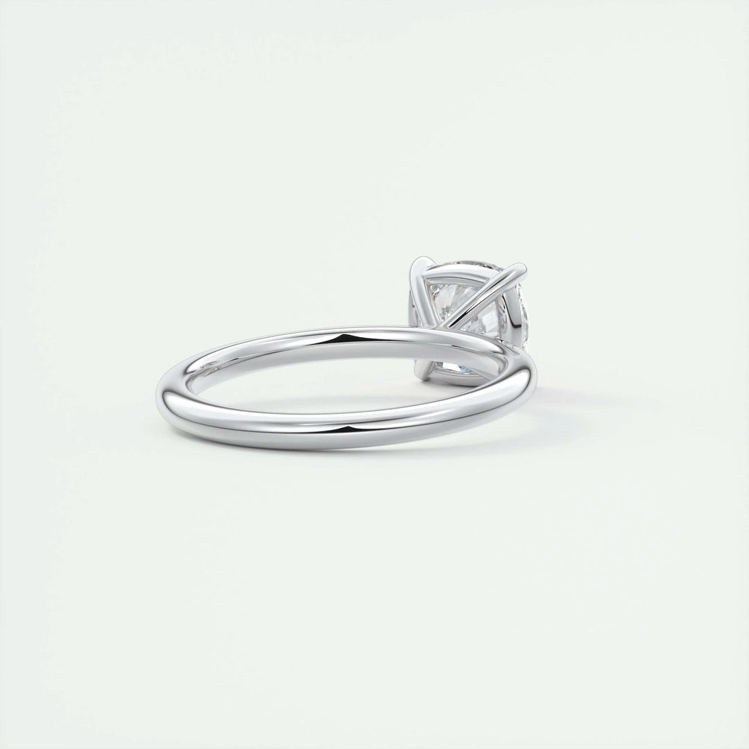 2ct Cushion F- VS1 Lag Grown Diamond Solitaire Engagement Ring