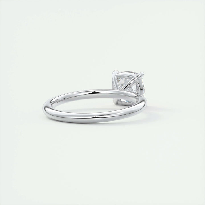 2ct Cushion F- VS1 Lag Grown Diamond Solitaire Engagement Ring