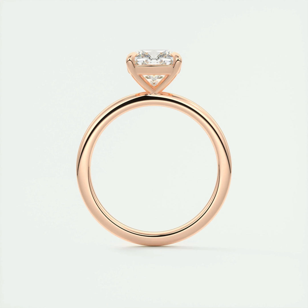 2ct Cushion F- VS1 Lag Grown Diamond Solitaire Engagement Ring