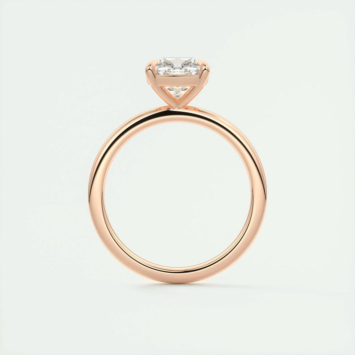 2ct Cushion F- VS1 Lag Grown Diamond Solitaire Engagement Ring