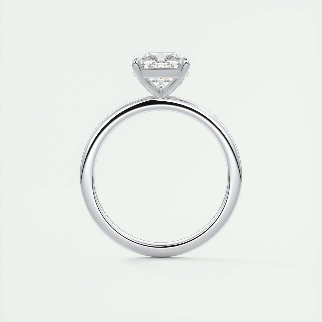 2ct Cushion F- VS1 Lag Grown Diamond Solitaire Engagement Ring