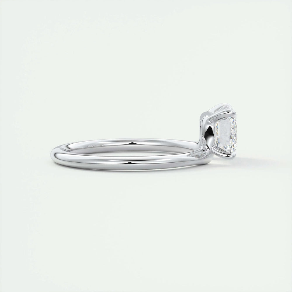 2ct Emerald Cut F- VS1 Lab Grown Diamond Solitaire Engagement Ring