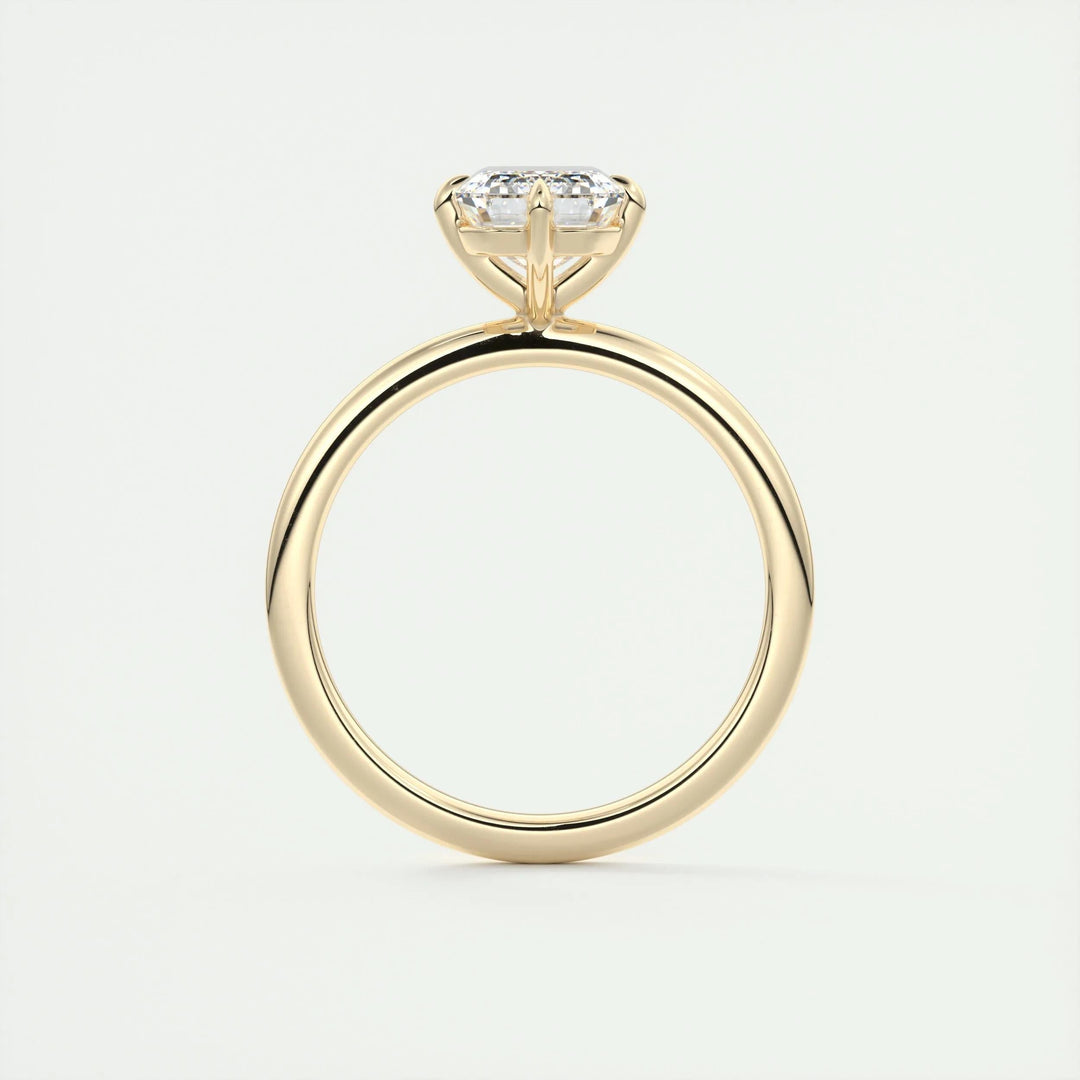 2ct Emerald F- VS1 Lag Grown Diamond Solitaire Engagement Ring
