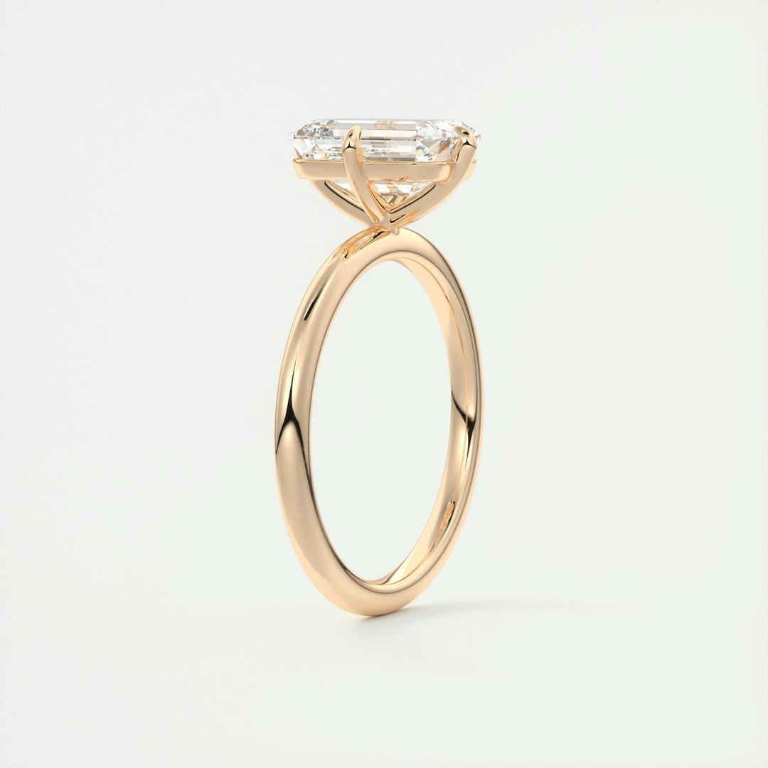 2ct Emerald F- VS1 Lag Grown Diamond Solitaire Engagement Ring