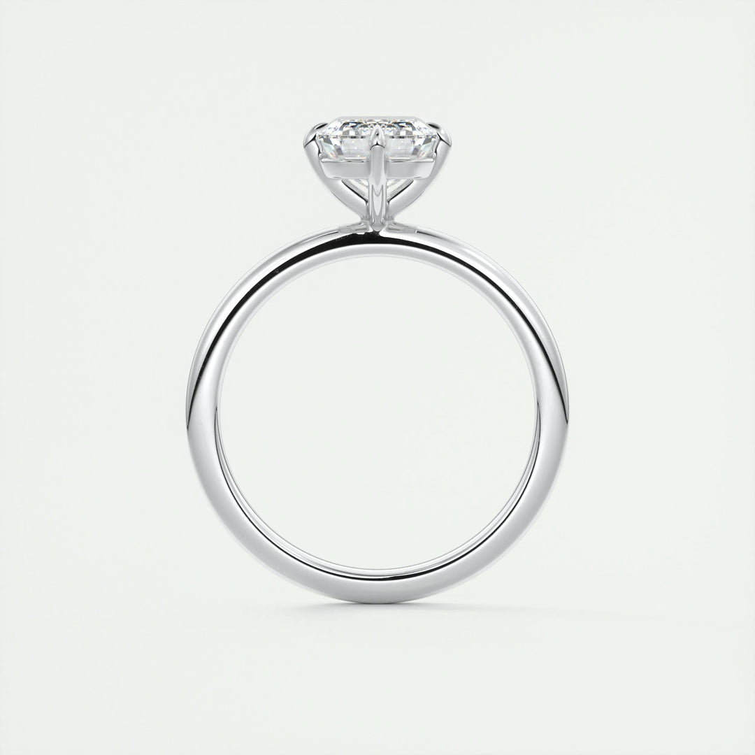 2ct Emerald F- VS1 Lag Grown Diamond Solitaire Engagement Ring