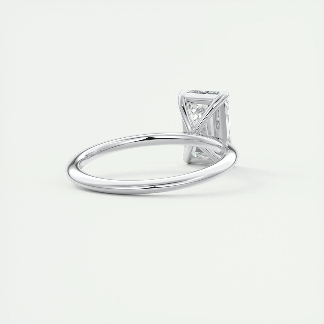 2ct Emerald F- VS1 Lag Grown Diamond Solitaire Engagement Ring